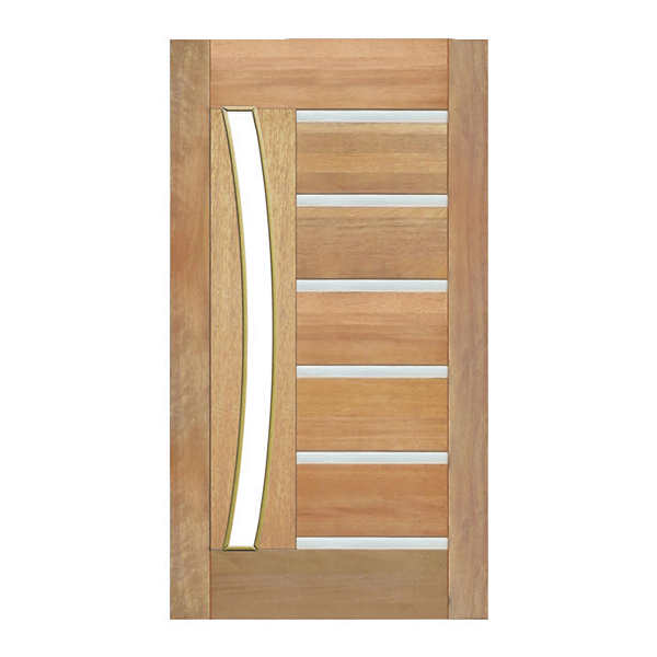 PORTA PIV. BBB FRISO METÁLICO P / VIDRO EM ARCO