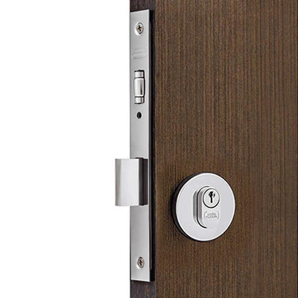 FECHADURA ROLETE PARA PORTA PIVOTANTE- ROSETA REDONDA