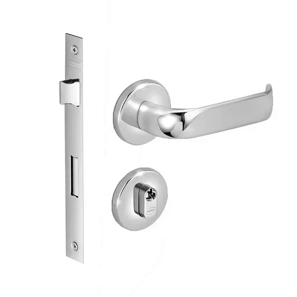 Conjunto de Fechadura | DUNA 3 CROMADO | EXTERNA