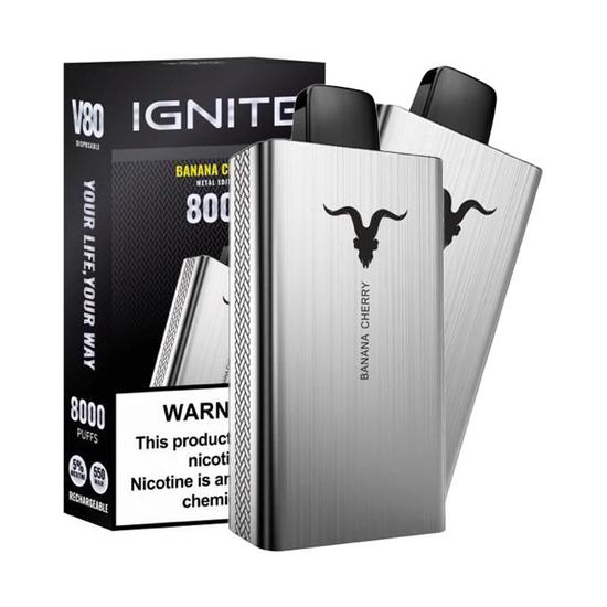 Descartável Ignite V80 - 8000 Puffs - Edição Metal