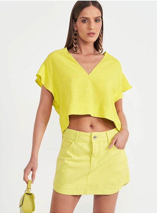 Blusa Linho Muscle - Colcci