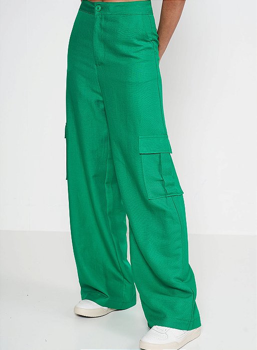 Calça Jade Alfaiataria De Linho - Colcci