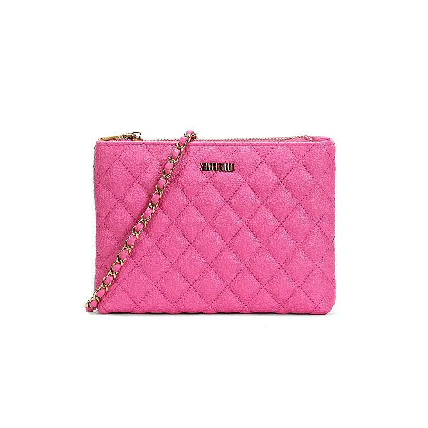 Bolsa Matelassê Floater Caju Alça Transversal - Santa Lolla