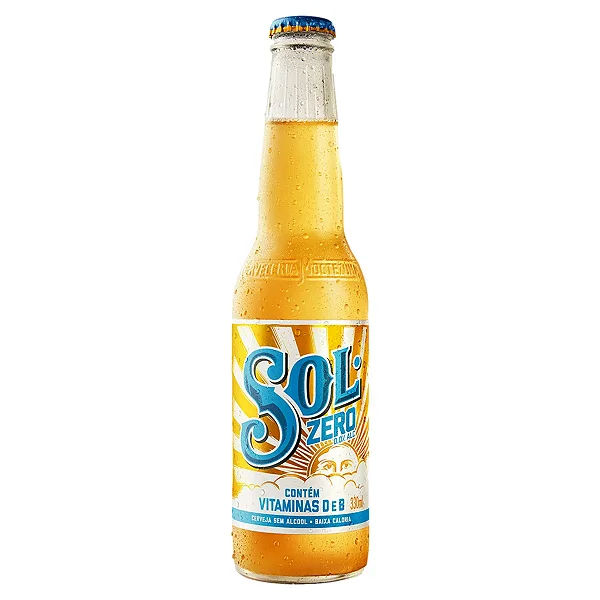CERVEJA SOL ZERO 0.0% LONG NECK 330ML