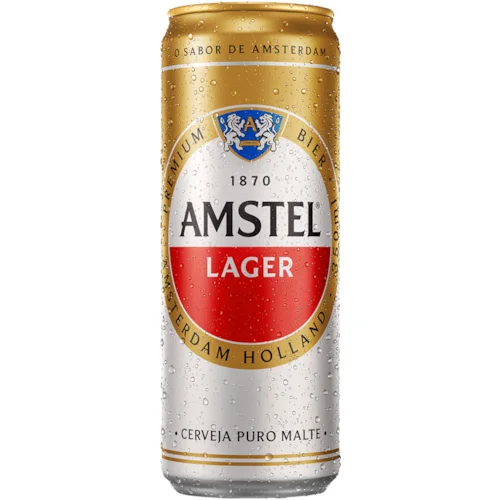 CERVEJA AMSTEL LAGER 350ML LATA