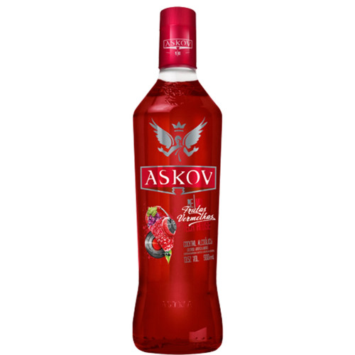 VODKA ASKOV 900ML - FRUTAS VERMELHAS
