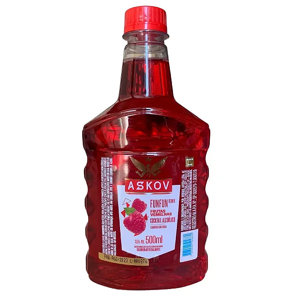 VODKA ASKOV FUN 500ML - FRUTAS VERMELHAS