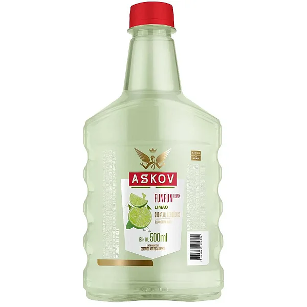 VODKA ASKOV FUN 500ML - LIMÃO