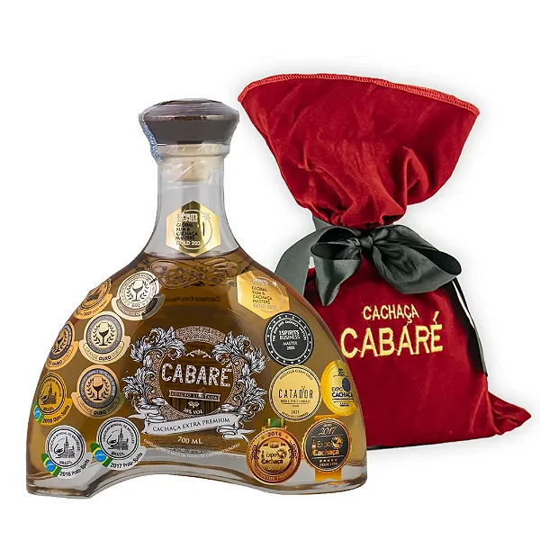 CACHACA CABARE EXTRA PREMIUM 15 ANOS GARRAFA VIDRO 700ML
