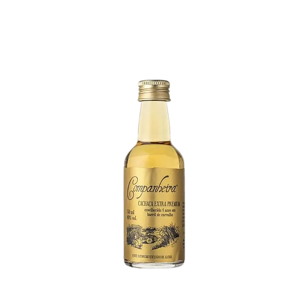 CACHACA COMPANHEIRA EXTRA PREMIUM 4 ANOS 50 ML