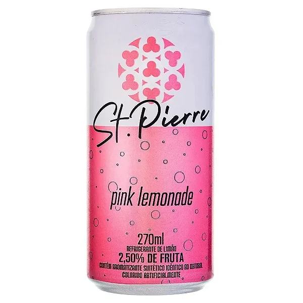 AGUA TONICA ST PIERRE PINK LEMONADE 270ML