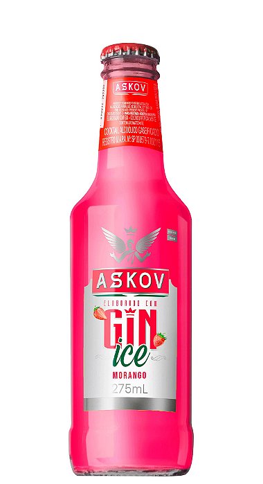 ASKOV ICE GIN 275ML - MORANGO