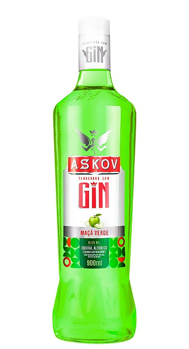 ASKOV GIN 900ML DOCE - MAÇA VERDE