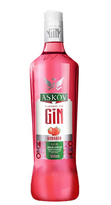 ASKOV GIN DOCE 900ML - MORANGO