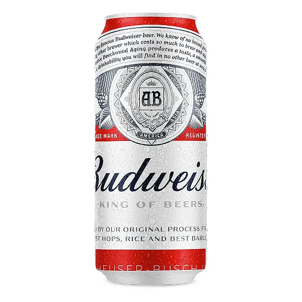 CERVEJA BUDWEISER AMERICAN LAGER LATA 473ML