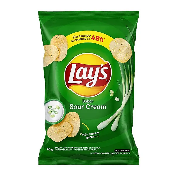 LAYS SOUR CREAM 70G