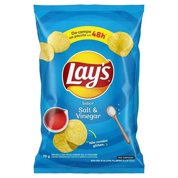 LAYS SALT VINEGAR 70G