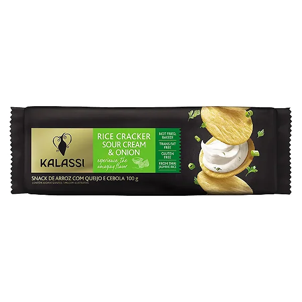 SNACK TAI KALASSI RICE CRACKERS SOUR CREAM & ONION 100 G