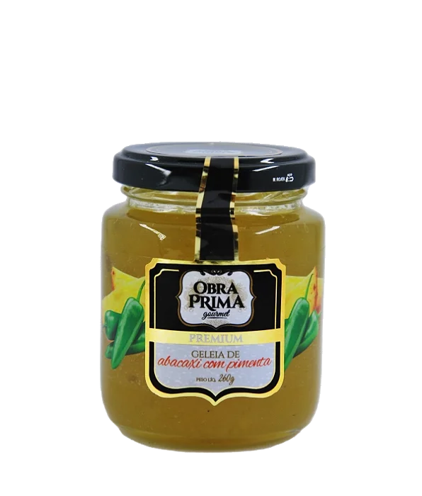 GELEIA OBRA PRIMA GOURMET ABACAXI COM PIMENTA 260G