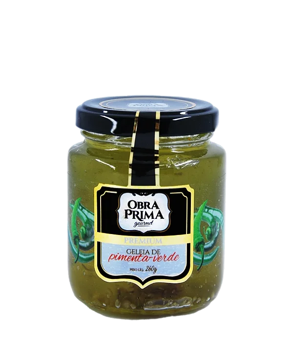 GELEIA OBRA PRIMA GOURMET PIMENTA VERDE 260G