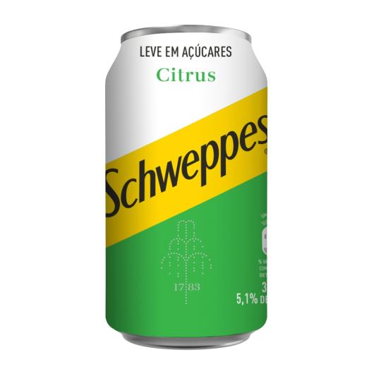 CITRUS SCHWEPPES - 350ML LATA - LEVE EM ACUCARES