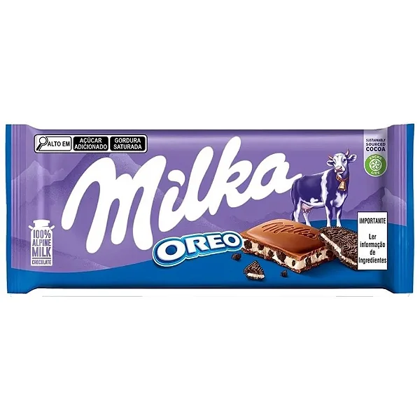 MILKA CHOCOLATE RECHEADO OREO 100G