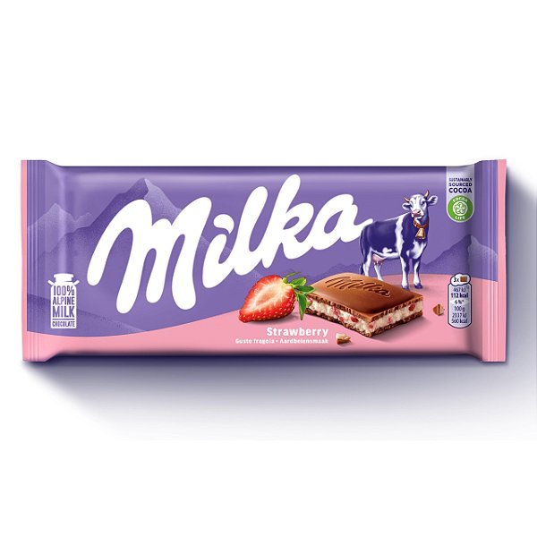 MILKA CHOCOLATE STRAWBERRY YOGURT 100G