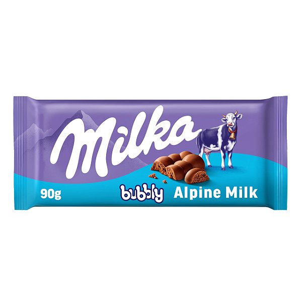 MILKA CHOCOLATE AO LEITE BUBBLY MILK 90G