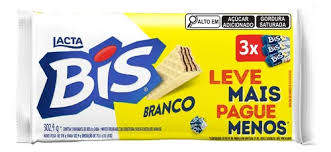 CHOCOLATE BIS BRANCO LAKA TRIPACK (3 UNIDADES DE 100,8G)