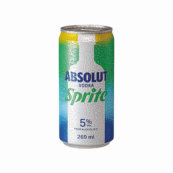 ABSOLUT VODKA SPRITE LATA 269ML