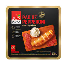 PAO DE PEPPERONI COM REQUEIJAO SANTA MASSA 240G