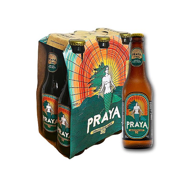 CERVEJA PRAYA LAGER LONG NECK 355ML 6UN - SITE