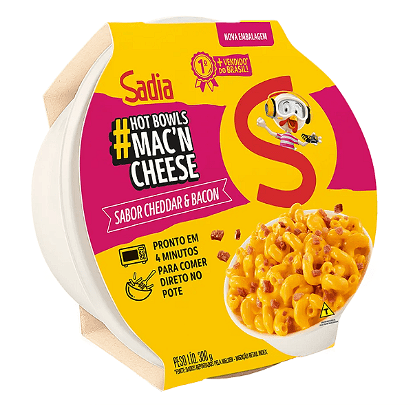 MAC N CHEESE BACON SADIA 300G