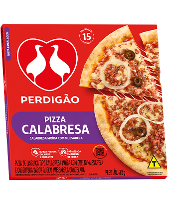 PIZZA PERDIGAO CALABRESA MOIDA 460G