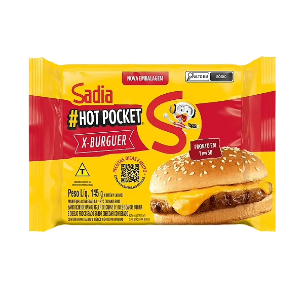 HOT POCKET SADIA X-BURGUER 145G