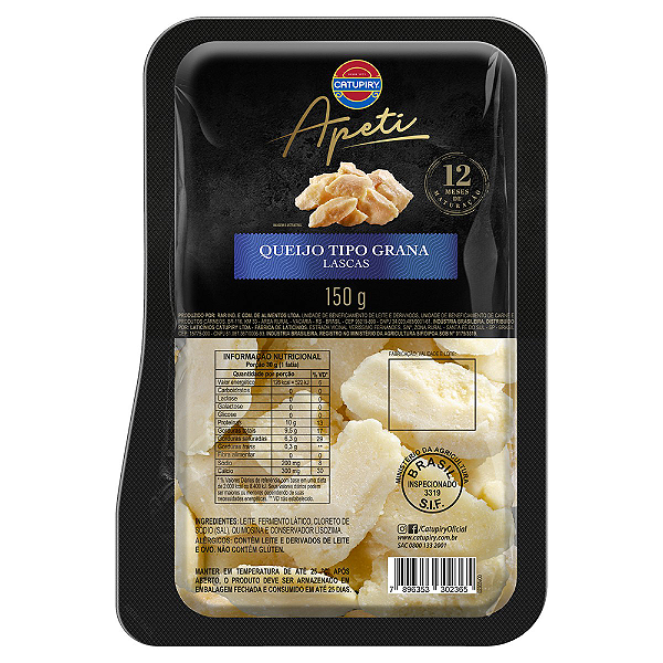 QUEIJO GRANA LASCAS CATUPIRY 150G