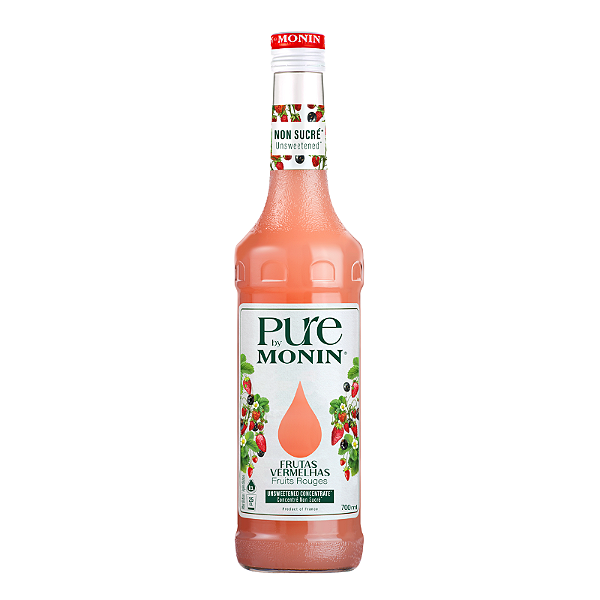 XAROPE CONCENT PURE MONIN S ACUCAR FRUTAS VERM 700ML