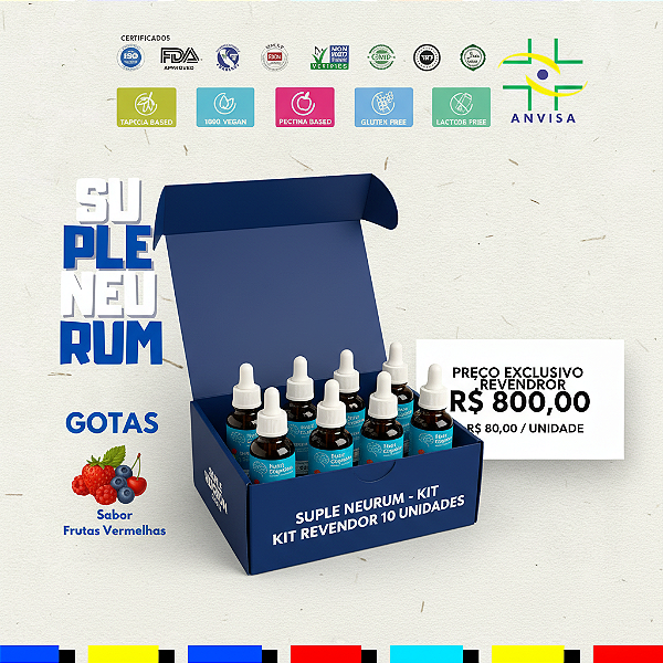 KIT Revendedor | 10 Unidades | Supleneurum Gotas