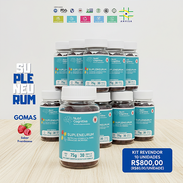 KIT Revendedor | 10 Unidades | Supleneurum Gomas