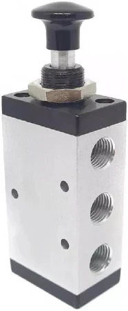 VALVULA PNEUMÁTICA BOTAO C/ TRAVA 5/2 VIAS G1/8" 4R210-06E