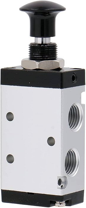 VALVULA PNEUMÁTICA BOTAO C/ TRAVA 3/2 VIAS G1/8" 3R210-06E