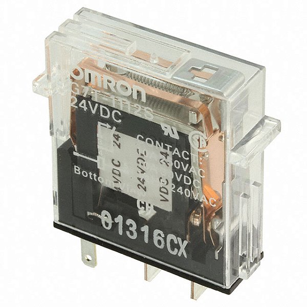 RELE ELETROMECANICO, SPST-NF , 5A, 24V OMRON