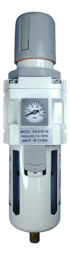 FILTRO REGULADOR 1/4" COM MANOMETRO EMBUTIDO 10 BAR