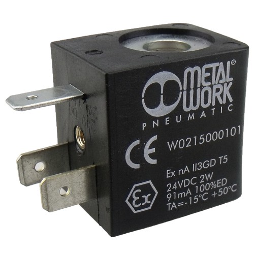 BOBINA 24 VCC Ø8 RET. 22mm 1/2 W0215000001 METALWORK