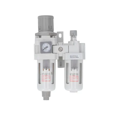 FRL FILTRO REGULADOR LUBRIFIL G1/4 COM MANOMETRO EMBUTIDO 10 BAR GAC3010-02B