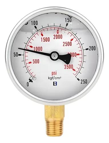 MANOMETRO VERTICAL GLICERINADO Ø40 G1/8" 250 BAR HMAN40-250