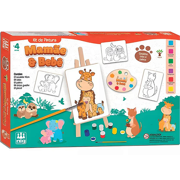 0442 MAD - KIT PINTURA - MAMAE E BEBE