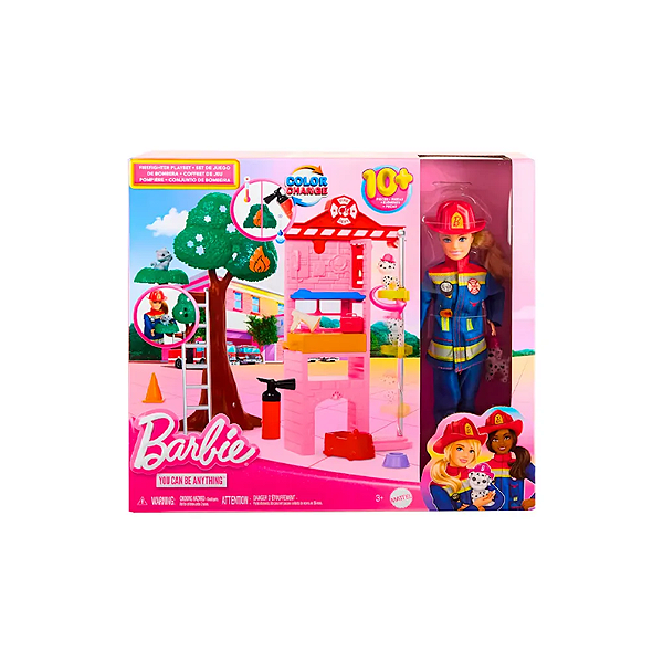 HRG55 BARBIE I CAN BE BOMBEIRA
