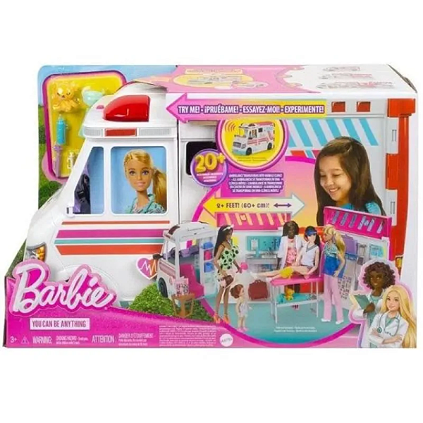 HKT79 BARBIE I CAN BE AMBULANCIA E CLINI