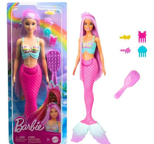 HRR00 BARBIE BONECA CABELO LONGO DE SONHO SEREIA